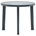 vidaXL Masă de grădină, verde, 89 cm, plastic vidaXL Masă de grădină, verde, 89 cm, plastic