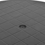 vidaXL Masă de grădină, antracit, 89 cm, plastic vidaXL Masă de grădină, antracit, 89 cm, plastic