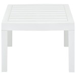 vidaXL Masă de grădină, alb, 78 x 55 x 38 cm, plastic vidaXL Masă de grădină, alb, 78 x 55 x 38 cm, plastic