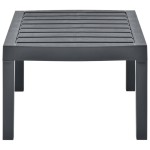 vidaXL Masă de grădină, antracit, 78 x 55 x 38 cm, plastic vidaXL Masă de grădină, antracit, 78 x 55 x 38 cm, plastic