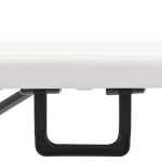 vidaXL Bănci de grădină pliabile, 2 buc., alb, 180 cm, HDPE vidaXL Bănci de grădină pliabile, 2 buc., alb, 180 cm, HDPE