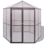 vidaXL Seră, 240x211x232 cm, aluminiu vidaXL Seră, 240x211x232 cm, aluminiu