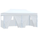 vidaXL Cort de petrecere pliabil cu 4 pereți, alb, 3 x 6 m, oțel vidaXL Cort de petrecere pliabil cu 4 pereți, alb, 3 x 6 m, oțel