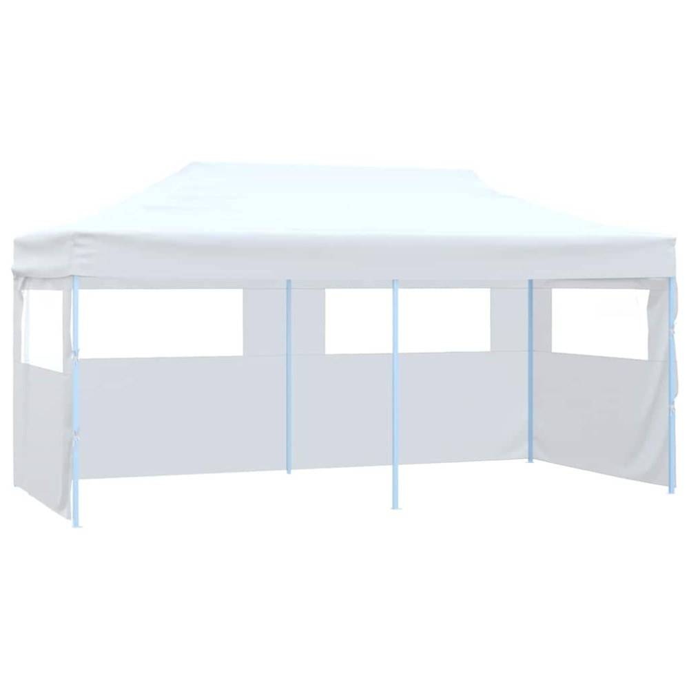 vidaXL Cort de petrecere pliabil cu 4 pereți, alb, 3 x 6 m, oțel