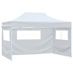 vidaXL Cort de petrecere pliabil cu 4 pereți, alb, 3 x 4,5 m vidaXL Cort de petrecere pliabil cu 4 pereți, alb, 3 x 4,5 m
