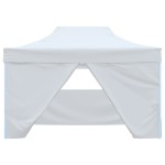 vidaXL Cort de petrecere pliabil cu 4 pereți, alb, 3 x 4,5 m vidaXL Cort de petrecere pliabil cu 4 pereți, alb, 3 x 4,5 m