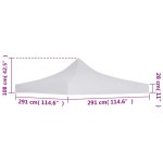 vidaXL Acoperiș cort de petrecere, alb, 3 x 3 m vidaXL Acoperiș cort de petrecere, alb, 3 x 3 m