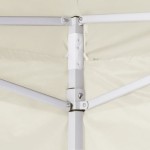 vidaXL Cort de petrecere pliabil cu 2 pereți, crem, 2 x 2 m, oțel vidaXL Cort de petrecere pliabil cu 2 pereți, crem, 2 x 2 m, oțel