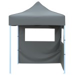 vidaXL Cort de petrecere pliabil cu 2 pereți, antracit, 2 x 2 m, oțel vidaXL Cort de petrecere pliabil cu 2 pereți, antracit, 2 x 2 m, oțel