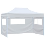 vidaXL Cort de petrecere pliabil cu 4 pereți, alb, 280x410x315 cm, oțel vidaXL Cort de petrecere pliabil cu 4 pereți, alb, 280x410x315 cm, oțel