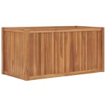 vidaXL Strat înălțat, 100 x 50 x 50 cm, lemn masiv de tec vidaXL Strat înălțat, 100 x 50 x 50 cm, lemn masiv de tec