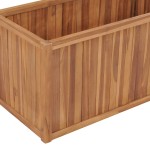 vidaXL Strat înălțat, 100 x 50 x 50 cm, lemn masiv de tec vidaXL Strat înălțat, 100 x 50 x 50 cm, lemn masiv de tec