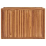 vidaXL Strat înălțat, 100 x 50 x 70 cm, lemn masiv de tec vidaXL Strat înălțat, 100 x 50 x 70 cm, lemn masiv de tec