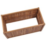 vidaXL Strat înălțat, 100 x 50 x 70 cm, lemn masiv de tec vidaXL Strat înălțat, 100 x 50 x 70 cm, lemn masiv de tec