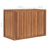 vidaXL Strat înălțat, 100 x 50 x 70 cm, lemn masiv de tec vidaXL Strat înălțat, 100 x 50 x 70 cm, lemn masiv de tec