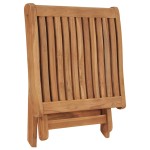 vidaXL Taburet pliabil, 46,5 x 49 x 41,5 cm, lemn masiv de tec vidaXL Taburet pliabil, 46,5 x 49 x 41,5 cm, lemn masiv de tec