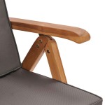 vidaXL Scaune de grădină rabatabile, perne, 2 buc, gri, lemn masiv tec vidaXL Scaune de grădină rabatabile, perne, 2 buc, gri, lemn masiv tec
