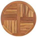 vidaXL Blat de masă rotund, 70 cm, lemn masiv de tec, 2,5 cm vidaXL Blat de masă rotund, 70 cm, lemn masiv de tec, 2,5 cm