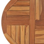 vidaXL Blat de masă rotund, 70 cm, lemn masiv de tec, 2,5 cm vidaXL Blat de masă rotund, 70 cm, lemn masiv de tec, 2,5 cm