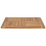 vidaXL Blat de masă, 60 x 60 x 2,5 cm, lemn masiv de tec