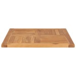vidaXL Blat de masă, 70 x 70 x 2,5 cm, lemn masiv de tec