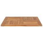 vidaXL Blat de masă pătrat, 80 x 80 x 2,5 cm, lemn masiv de tec