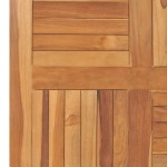 vidaXL Blat de masă pătrat, 80 x 80 x 2,5 cm, lemn masiv de tec