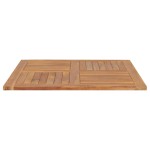 vidaXL Blat de masă pătrată, 90 x 90 x 2,5 cm, lemn masiv de tec