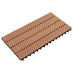 vidaXL Plăci de pardoseală, 6 buc., maro, 60 x 30 cm, WPC, 1 m² vidaXL Plăci de pardoseală, 6 buc., maro, 60 x 30 cm, WPC, 1 m²