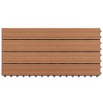 vidaXL Plăci de pardoseală, 6 buc., maro, 60 x 30 cm, WPC, 1 m² vidaXL Plăci de pardoseală, 6 buc., maro, 60 x 30 cm, WPC, 1 m²