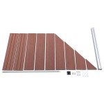 vidaXL Panou de gard, maro, 95x(105-180) cm, WPC vidaXL Panou de gard, maro, 95x(105-180) cm, WPC