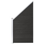 vidaXL Panou de gard, gri, 95x(105-180) cm, WPC vidaXL Panou de gard, gri, 95x(105-180) cm, WPC