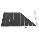 vidaXL Panou de gard, gri, 95x(105-180) cm, WPC vidaXL Panou de gard, gri, 95x(105-180) cm, WPC