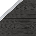 vidaXL Panou de gard, gri, 95x(105-180) cm, WPC vidaXL Panou de gard, gri, 95x(105-180) cm, WPC