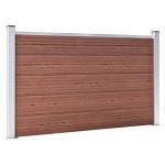 vidaXL Gard de grădină, maro, 180 x 105 cm, WPC vidaXL Gard de grădină, maro, 180 x 105 cm, WPC