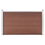 vidaXL Gard de grădină, maro, 180 x 105 cm, WPC vidaXL Gard de grădină, maro, 180 x 105 cm, WPC