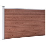 vidaXL Gard de grădină, maro, 175x105 cm, WPC vidaXL Gard de grădină, maro, 175x105 cm, WPC