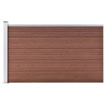 vidaXL Gard de grădină, maro, 175x105 cm, WPC vidaXL Gard de grădină, maro, 175x105 cm, WPC
