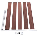vidaXL Gard de grădină, maro, 175x105 cm, WPC vidaXL Gard de grădină, maro, 175x105 cm, WPC