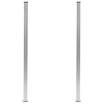 vidaXL Stâlpi de gard, 2 buc., 185 cm, aluminiu vidaXL Stâlpi de gard, 2 buc., 185 cm, aluminiu