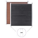 vidaXL Țăruși de sol pentru gard din WPC, 2 buc., 40 cm, oțel