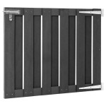 vidaXL Poartă de grădină, gri, 100 x 80 cm, WPC