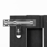 vidaXL Poartă de grădină, gri, 100 x 80 cm, WPC