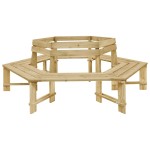 vidaXL Bancă de grădină, 240 cm, lemn de pin tratat vidaXL Bancă de grădină, 240 cm, lemn de pin tratat