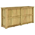 vidaXL Jardinieră înaltă, 196 x 50 x 100 cm, lemn de pin tratat vidaXL Jardinieră înaltă, 196 x 50 x 100 cm, lemn de pin tratat
