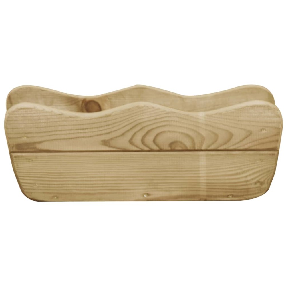 vidaXL Strat înălțat de grădină, 50x18x18 cm, lemn de pin tratat