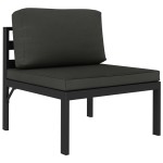 vidaXL Set mobilier de grădină cu perne, 8 piese, antracit, aluminiu