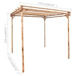 vidaXL Pergolă, 170 x 170 x 220 cm, bambus vidaXL Pergolă, 170 x 170 x 220 cm, bambus