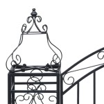 vidaXL Poartă de grădină ornamentală, 122 x 20,5 x 100 cm, fier forjat vidaXL Poartă de grădină ornamentală, 122 x 20,5 x 100 cm, fier forjat