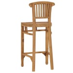 vidaXL Scaun de bar, lemn masiv de tec vidaXL Scaun de bar, lemn masiv de tec